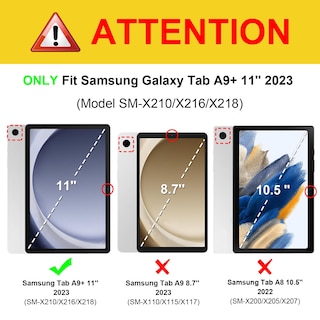 Foto 2 | Foto 2 | Funda Fintie Hybrid Slim Para Samsung Galaxy Tab A9+ 5g De 11 Pulgadas - Venta Internacional.