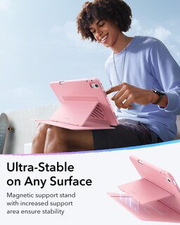 Foto 5 | Foto 5 | Funda Esr Para Ipad Air De 11 Pulgadas (2025/2024) Con Soporte Para Lápices Color Rosa - Venta Internacional.