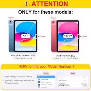 Foto 2 | Foto 2 | Funda Fintie Para Ipad 11.ª Generación De 11 Pulgadas Y 10.ª Generación De 10.9 Pulgadas - Venta Internacional.