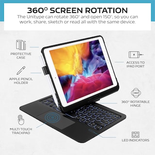 Foto 5 | Foto 5 | Funda Con Teclado Mobee Para Ipad Pro De 9 7 Pulgadas De Sexta Y Quinta Generación - Venta Internacional.