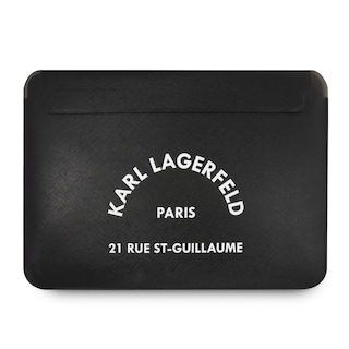 Foto 1 | Foto 1 | Funda Original Karl Saffiano Letras Laptop 14 Negro