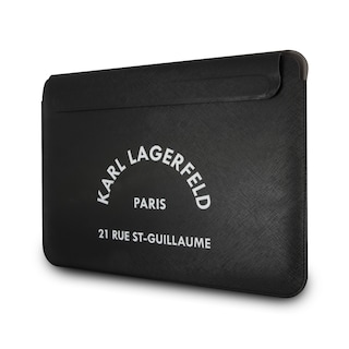 Foto 2 | Foto 2 | Funda Original Karl Saffiano Letras Laptop 14 Negro