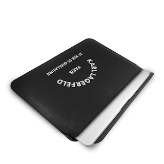 Foto 4 | Foto 4 | Funda Original Karl Saffiano Letras Laptop 14 Negro