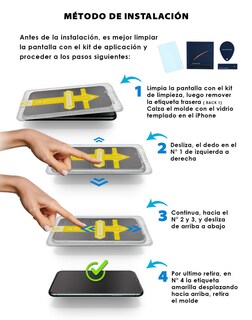 Foto 6 | Foto 7 | Protector de Pantalla Teknet de Privacidad para iPhone 14 Pro Max con Aplicador