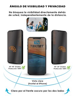 Foto 4 | Foto 4 | Protector de Pantalla Teknet de Privacidad para iPhone 13 Pro con Aplicador