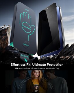 Foto 2 | Foto 2 | Protector De Pantalla Esr Glass 9h+ Para Iphone 15 Pro Privacy, Paquete De 3 - Venta Internacional.