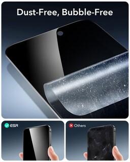 Foto 5 | Foto 5 | Protector De Pantalla Esr Glass 9h+ Para Iphone 15 Pro Privacy, Paquete De 3 - Venta Internacional.