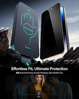 Foto 2 | Foto 2 | Protector De Pantalla Esr Glass 9h+ Para Iphone 14 Pro Privacy, Paquete De 3 - Venta Internacional.