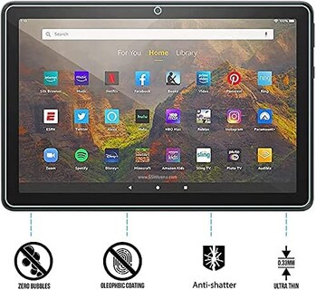 Foto 5 | Foto 5 | Protector De Pantalla De Cristal Templado Para Amazon Fire Hd 10 2021 - Venta Internacional.