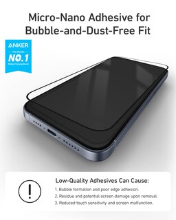 Foto 3 | Foto 3 | Protector De Pantalla Anker Hd De Cristal Templado Para Iphone 16 Pro - Venta Internacional.