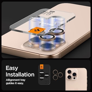 Foto 4 | Foto 4 | Protector De Pantalla Para Lente De Cámara Spigen Glastr Ez Fit Para Iphone 16 Pro Max/iphone 16 Pro - Venta Internacional.