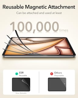 Foto 6 | Foto 6 | Protector De Pantalla Esr Paper-feel Magnetic Para Ipad Air 11 - Venta Internacional.