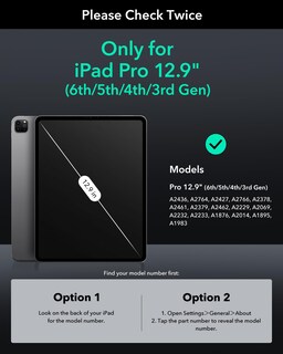Foto 2 | Foto 2 | Protector De Pantalla Esr Para Ipad Pro 12.9 (2022/2021/2020/2018) X2 - Venta Internacional.
