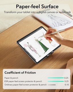 Foto 5 | Foto 5 | Protector De Pantalla Esr Paper-feel Magnetic Para Ipad Pro 12,9'' - Venta Internacional.