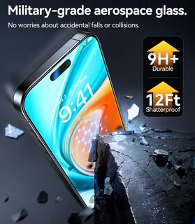 Foto 5 | Foto 5 | Protector De Pantalla Torras De Vidrio De Grado Militar Para Iphone 16 Pro - Venta Internacional.
