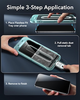 Foto 4 | Foto 4 | Paquete De Protectores De Pantalla De Privacidad Esr 3 Para Iphone 16 Pro - Venta Internacional.