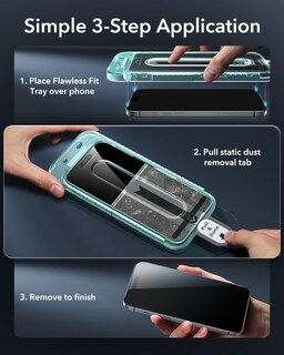 Foto 4 | Foto 4 | Paquete De Protectores De Pantalla De Privacidad Esr 3 Para Iphone 16 Pro Max - Venta Internacional.