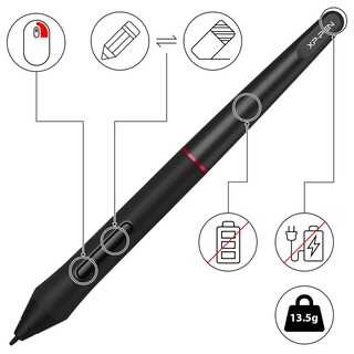 Foto 4 | Foto 4 | Lápiz Stylus Xp-pen Pa2 8192 Sin Pilas A Presión Para Artistas - Venta Internacional.