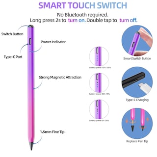 Foto 6 | Foto 6 | Lápiz Capacitivo Mmk Apple Pencil Para Ipad Air 5/4/3, Ipad Pro 11/12.9 - Venta Internacional.