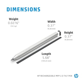 Foto 4 | Foto 4 | Bolígrafo Hp Mpp 2.0 Tilt Pen Recargable Para Pantalla Táctil, Color Negro - Venta Internacional.