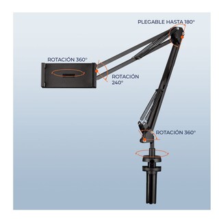 Foto 6 | Foto 6 | Soporte Brazo Articulado Elegate HOLD83 color Negro de Escritorio para Tablet de 12 a 18 CM de Ancho