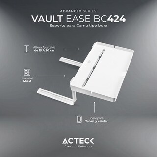 Foto 3 | Foto 3 | Soporte de Cama para Tablet Acteck Vault Ease Ajustable Hasta 20 cm Blanco