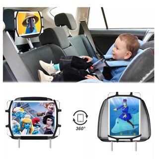 Foto 2 | Foto 2 | Soporte Porta Tablet Auto Cabecera Base Para Ipad Para Niños Eo Safe Imports Esi-14377 Negro