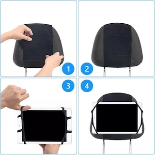 Foto 3 | Foto 3 | Soporte Porta Tablet Auto Cabecera Base Para Ipad Para Niños Eo Safe Imports Esi-14377 Negro