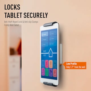 Foto 7 | Foto 7 | Soporte De Pared Duradero Para Tablet, Plateado Y Gris Antracita - Venta Internacional.