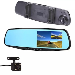 Foto 2 | Foto 2 | Retrovisor con Cámara Frente y Trasera color Negro