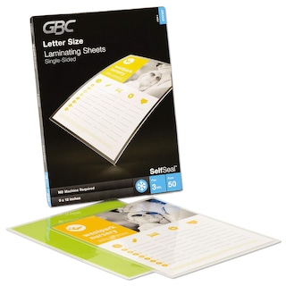 Foto 1 | Foto 1 | Láminas Laminadoras Gbc Swingline Autoadhesivas, 3 Mil, Paquete De 50 - Venta Internacional.