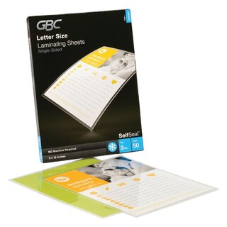 Foto 4 | Foto 4 | Láminas Laminadoras Gbc Swingline Autoadhesivas, 3 Mil, Paquete De 50 - Venta Internacional.