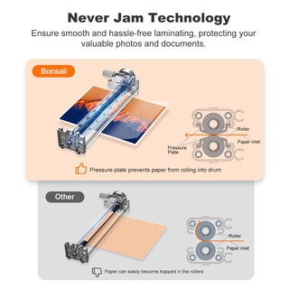 Foto 2 | Foto 2 | Laminador Térmico Laminator Bonsaii A4 De 23 Cm Con Never Jam - Venta Internacional.