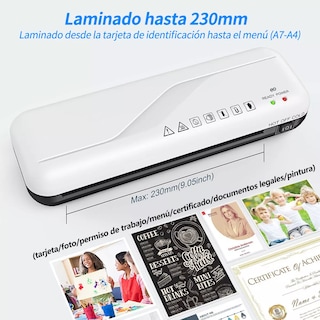 Foto 3 | Foto 3 | Laminadora Enmicadora 4 En 1 Para Tamaño Carta A4 Eo Safe Imports Esi-19050 Blanco