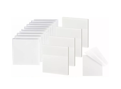 Foto 1 | Foto 1 | Notas Adhesivas Transparentes Plastificadas Tipo Post-it 500 Pzs, Blancos Traslucidos