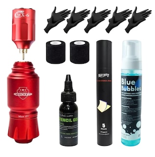 Foto 1 | Foto 1 | Kit Máquina Para Tatuar Mini Pen Rocket Batería Inalámbrica Rojo