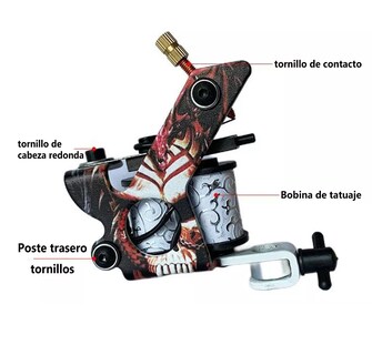 Foto 3 | Foto 3 | Kit De Tatuaje Completo Profesional De 2 Máquinas Tatuadoras