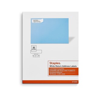 Foto 1 | Foto 1 | Etiquetas De Dirección Staples Láser/inyección De Tinta, 1,27 Cm X 4,45 Cm, 16000 - Venta Internacional.