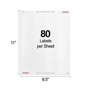 Foto 3 | Foto 3 | Etiquetas De Dirección Staples Láser/inyección De Tinta, 1,27 Cm X 4,45 Cm, 16000 - Venta Internacional.