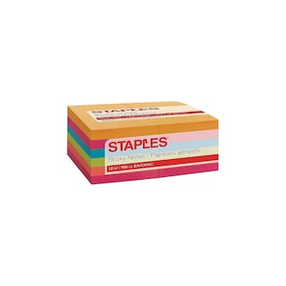 Foto 1 | Foto 1 | Sticky Notes Staples Stickies Estándar De 7,6 Cm X 12,7 Cm, Varios Colores - Venta Internacional.