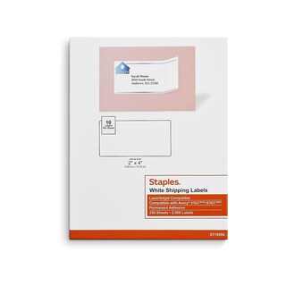 Foto 1 | Foto 1 | Etiquetas De Envío Staples St18066-ccvs 2x4 Pulgadas 5000/cartón - Venta Internacional.