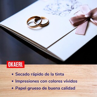 Foto 3 | Foto 3 | Papel Opalina Gruesa 100 Hojas Blancas 225g Carta Paquete Blanco