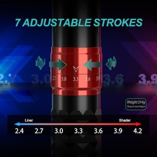 Foto 3 | Foto 3 | Pistola De Tatuaje Solong E75 Inalámbrica Con 2 Baterías, 40 Agujas - Venta Internacional.