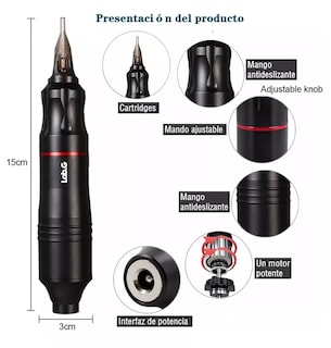 Foto 3 | Foto 3 | Kit Para Tatuar Profesional Lab.g Máquina Para Tatuar Alta Calidad Colores