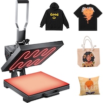 Máquina Eléctrica Heat Press Vevor 15x15 Para Camisetas, Color Negro - Venta Internacional.