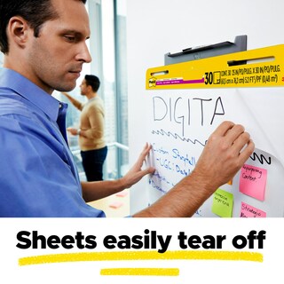 Foto 7 | Foto 7 | Easel Pad Post-it Super Sticky 25 X 30 Cm, 30 Hojas/bloc Blanco - Venta Internacional.