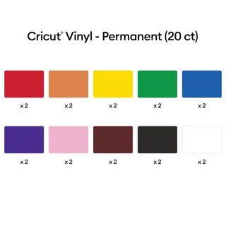 Foto 3 | Foto 3 | Láminas De Vinilo Cricut Permanent Rainbow Sampler, 30 X 30 Cm, Paquete De 20 - Venta Internacional.