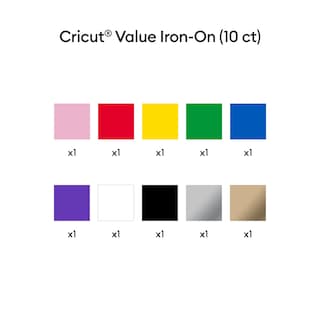Foto 2 | Foto 2 | Vinilo Termoadhesivo Cricut Value Iron-on Rainbow, 10 Rollos - Venta Internacional.