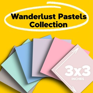 Foto 2 | Foto 2 | Sticky Notes Post-it Wanderlust Pastels, Papel 100% Reciclado - Venta Internacional.