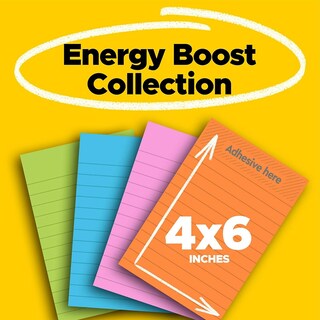 Foto 2 | Foto 2 | 24 Libretas Adhesivas Post-it Energy Boost Collection, 10 Cm X 15 Cm - Venta Internacional.